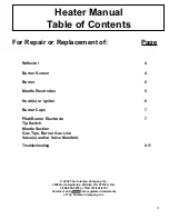 Preview for 3 page of Coleman 5040 A Series Repair And Replacement Procedures