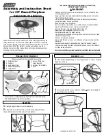 Preview for 1 page of Coleman 5062-707 Assembly And Instruction Sheet