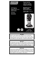 Coleman 5177 Series Instructions For Use Manual preview