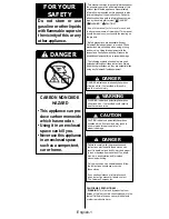 Preview for 2 page of Coleman 533 Series Instructions For Use Manual