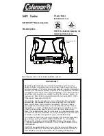 Coleman 5461 SERIES Instructions For Use Manual preview