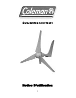 Preview for 22 page of Coleman 600 Watt WIND TURBINE User Manual