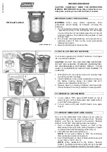 Coleman 8 D Quad Lantern Quick Start Manual preview