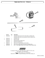 Preview for 2 page of Coleman 8300 Series 9992-645 Installation Instructions