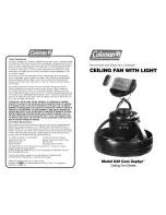 Coleman 830A550 User Manual preview