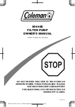 Предварительный просмотр 1 страницы Coleman 90445E Owner'S Manual