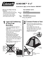 Coleman 9260D907 Instructions preview