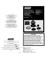 Coleman 9914 Series Instructions For Use Manual preview