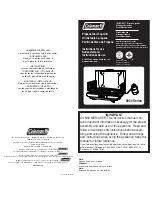 Предварительный просмотр 1 страницы Coleman 9924 Series Instructions For Use Manual