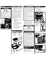 Предварительный просмотр 8 страницы Coleman 9924 Series Instructions For Use Manual