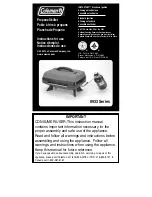 Coleman 9933 series Instructions For Use Manual preview