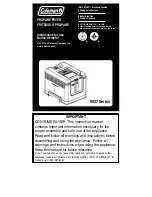 Preview for 1 page of Coleman 9937 Series Instructions For Use Manual