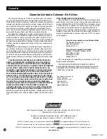 Preview for 40 page of Coleman 9944 Series Instructions For Use Manual