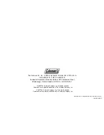 Preview for 12 page of Coleman 9946 Series Instructions For Use Manual