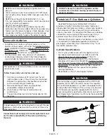 Preview for 3 page of Coleman 9955 Series Use, Care & Assembly Manual