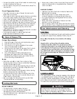 Preview for 10 page of Coleman 9955 Series Use, Care & Assembly Manual