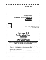 Предварительный просмотр 13 страницы Coleman 9955 Series Use, Care & Assembly Manual