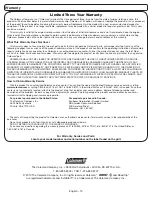 Preview for 16 page of Coleman 9955 Series Use, Care & Assembly Manual