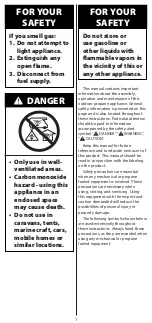 Preview for 2 page of Coleman 9966 Series Instructions For Use Manual