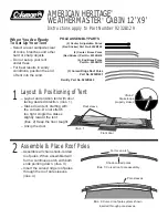 Предварительный просмотр 1 страницы Coleman American Heritage Weathermaster 9232B129 Instructions