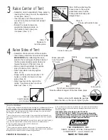 Предварительный просмотр 2 страницы Coleman American Heritage Weathermaster 9232B129 Instructions