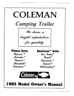 Coleman Americana Royale 1985 Owner'S Manual preview