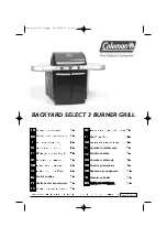 Preview for 1 page of Coleman BACKYARD SELECT 3 BURNER GRILL Operation And Maintenance