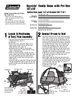 Предварительный просмотр 1 страницы Coleman Bayside 9277-151 Instructions