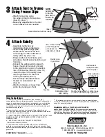 Предварительный просмотр 2 страницы Coleman Bayside 9277-151 Instructions