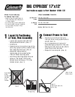 Coleman BIG CYPRESS 17'x12' Installation Manual preview