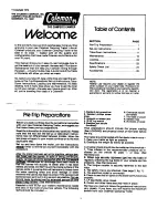 Preview for 2 page of Coleman Brandywine 1980 Owner'S Manual