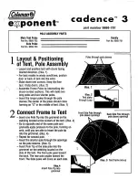 Preview for 1 page of Coleman cadence 9860-707 Manual