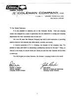 Preview for 2 page of Coleman Camping Trailer 1988 Owner'S Manual