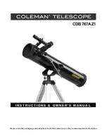 Preview for 1 page of Coleman CDB767AZ1 Instruction & Owner'S Manual