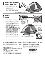 Preview for 2 page of Coleman CEDAR PASS 9160-908 Instructions