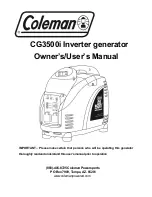 Coleman CG1200i Owner & User Manual preview