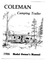 Coleman Chesapeake 1986 Owner'S Manual preview