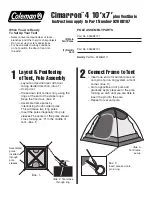 Coleman Cimarron 4 10'x7' Installation Manual preview