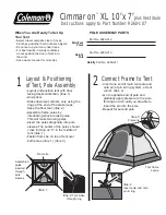 Coleman CIMMARON 9260-107 Instructions preview