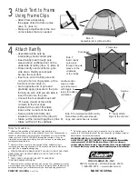 Preview for 2 page of Coleman Cimmaron 9260A107 Instructions