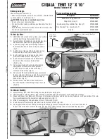 Coleman CIQALA 12' x 10' Installation Manual preview