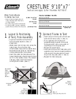 Coleman CRESTLINE 9277E107 Instructions preview