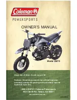 Предварительный просмотр 1 страницы Coleman DB70 Owner'S Manual