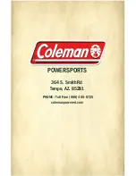 Preview for 41 page of Coleman DB70 Owner'S Manual