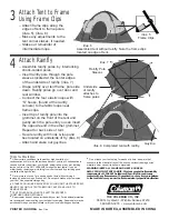 Предварительный просмотр 2 страницы Coleman EAGLE ROCK 9277F950 Instructions