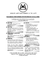 Preview for 2 page of Coleman EvenHeat 85-3092-0 Assembly Manual