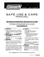 Preview for 2 page of Coleman EvenHeat Series Use & Care Manual