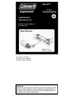 Preview for 1 page of Coleman Exponent Gemini 9780 Series Instructions For Use Manual