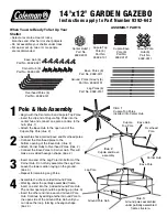 Coleman Garden Gazebo 14'x12' Installation Instructions preview