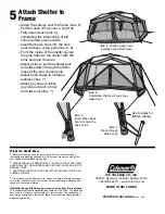 Preview for 2 page of Coleman GEOSPORT SCREENHOUSE 9392-515 Instructions